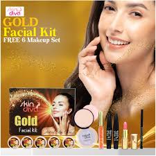 gold kit with makeup set