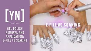 gel polish removal and application e