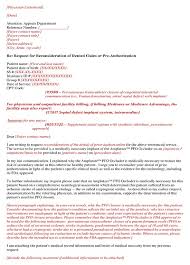 free sle appeal letter for denied