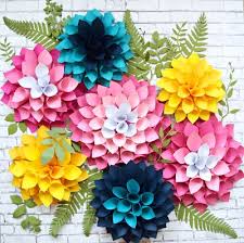 Free Paper Dahlia Template How To