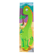 Blue Panda Growth Chart Dinosaur Height Measuring Chart For Kids Boys And Girls Wall Hanging Ruler For Nursery Baby Room Measure Up To 59