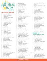 free things to do in austin checklist
