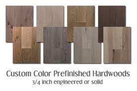 custom coloring prefinished hardwood floors