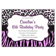 Are you searching for 18th birthday invitation png images or vector? Animal Print Pink And Black Party Invitations