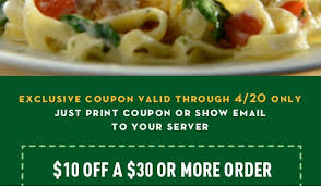 There are 69 olivegarden.com coupons available in february 2021. Olive Garden 10 Off Your 30 Order Deal Seeking Mom