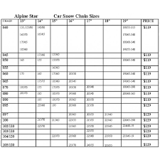 Scc Tire Chain Size Chart Www Bedowntowndaytona Com