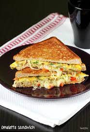 bread omelette sandwich swasthi s recipes