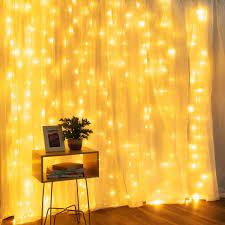 warm white led curtain lights
