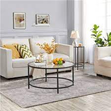 Modern Coffee Table Round End Table W