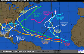 Intellicast 1998 Hurricane Track Summary In United States