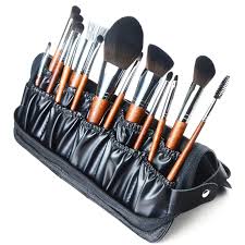 pu leather leather makeup brush case