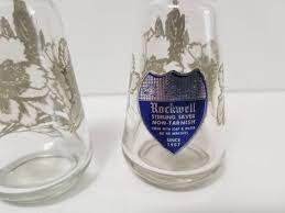 Rockwell Sterling Silver On Glass Salt