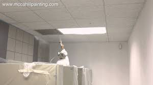 cleaning an acoustical tile ceiling and