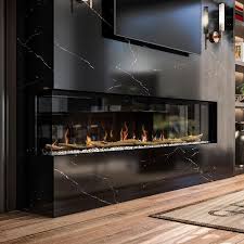 Linear Fireplace Tile On