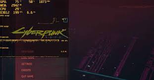 fps counter in cyberpunk 2077 player