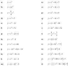 Math Problems Quadratic Function
