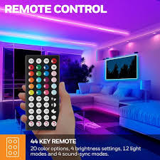 Honeywell 16 4 Ft Weatherproof 20 Color Led Rgb Under Cabinet Light Strip For Indoor And Outdoor Use Remote Control Sync