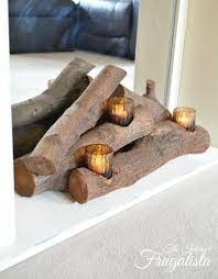 Faux Fireplace Insert With Real Logs
