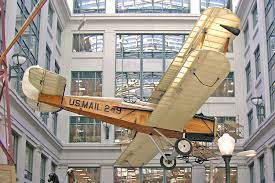 Military aircraft were adapted for passengers, and trainers and fighters were used for mail service. De Havilland Dh 4 National Postal Museum