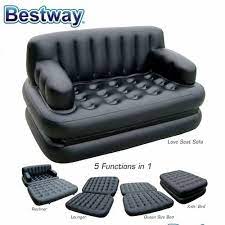 black fabric bestway air sofa bed for