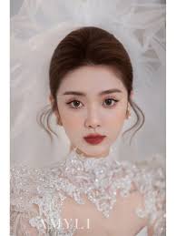 fluffy veil korean bridal photography
