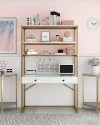 The corner writing desk with pullout drawer and shelf offers an ideal solution for those who want to maximize a small space. 23 Best Desks For Small Spaces Small Modern Desks