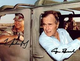 Bush died friday at the age of 94. George Bush Sr Norman Schwarzkopf Signed Photo 8x10 Rp Autograph Gulf War