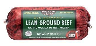 7 fat lean ground beef