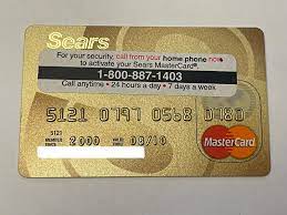 sears mastercard credit card with