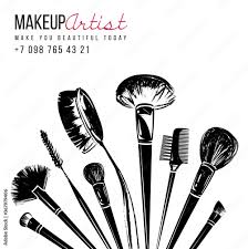 makeup brushes bouquet makeup artist