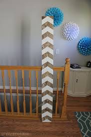 Distressed Chevron Wooden Growth Chart Simply Notable