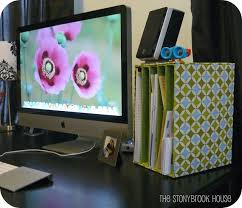 Looking for new ideas to make something useful out of unwanted cardboards? The Stonybrook House Mail Organizer Diy On The Cheap Desk Organization Diy Diy Mail Organizer Diy Desk