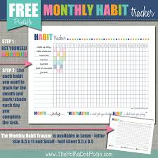 Maybe you're looking to explore the country and learn about it while you're planning for or dreaming about a trip. The Polka Dot Posie Free Printable Monthly Habit Tracker