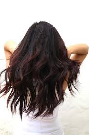 Black hair with cherry cola balayage. 21 Bold Black Cherry Hair Ideas To Embrace The Fall Styleoholic