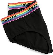 Amazon.com: TomboyX Hipster, Super Soft Cotton Underwear, All Day Comfort  -3X-Small/Black Rainbow : Clothing, Shoes & Jewelry