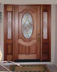 Entry Prehung Oval Glass Single Wood