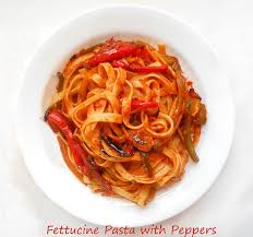 fettuccine pasta recipe with peppers
