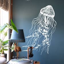 Jellyfish Wall Decal Sticker Nautical