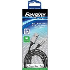 Nylon Braided Metal Tip Lightning Sync Charge Cable 6 Ft Wb Mason
