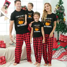thanksgiving matching family pajamas