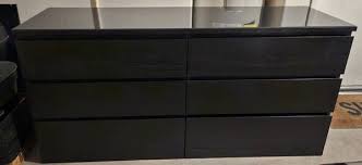 Ikea Malm 6 Drawer Dresser Black Brown