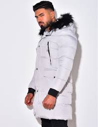 Padded Jacket With Faux Fur Lined Hood