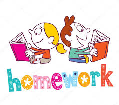 Homework - kids reading books Stock Vector by ©Aliasching 73155989