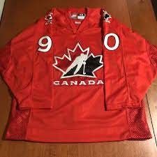 2000 iihf hockey practice jersey red