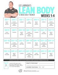 lee labrada lean body workout plan pdf