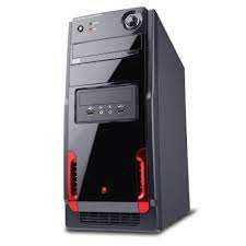 black base body iball computer cabinet