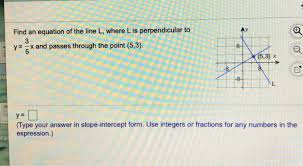 Solved Find An Equation Of The Line L