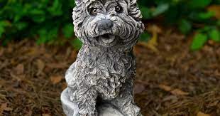 Yorkshire Terrier Garden Figurine