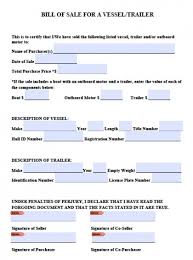 boat bill of form pdf