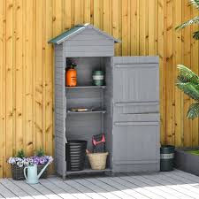Outsunny Garden Shed Wooden Shed Timber